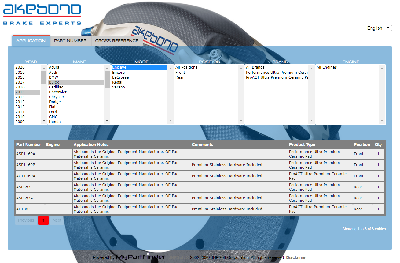 Akebono Web Catalog